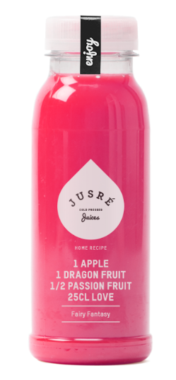 JUSRE SMOOTHIE DRAKENFRUIT/ APPEL/ PASSIEVRUCHT - FAIRY FANTASY 6 X 250 ML <**>