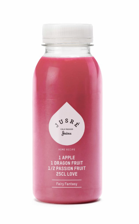 JUSRE SMOOTHIE DRAKENFRUIT/ APPEL/ PASSIEVRUCHT - FAIRY FANTASY 6 X 250 ML <**>