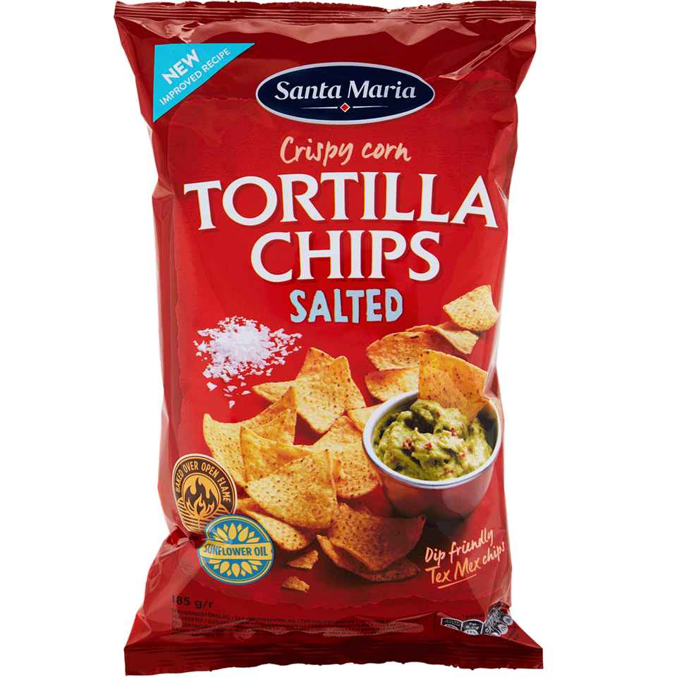 SANTA MARIA TORTILLA CHIPS SALTED 12X475 GR