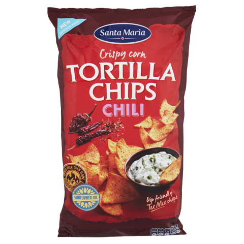 SANTA MARIA TORTILLA CHIPS CHILI 12X475 GR