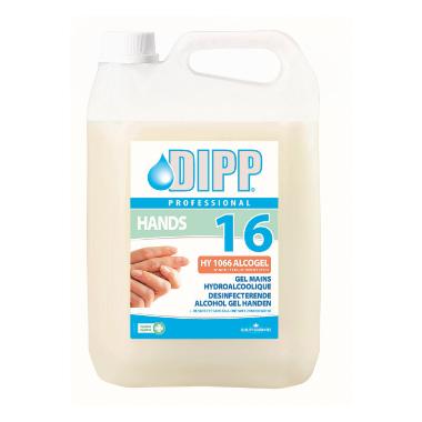 DIPP NR 16. DESINFECTERENDE ALCOHOL GEL HANDEN 5L