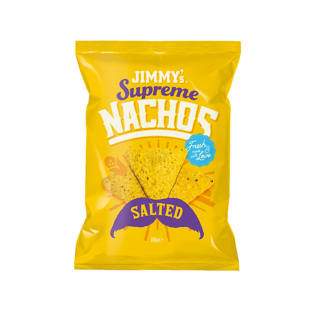 JIMMY'S SUPREME NACHOS SALTED 12 X 140 GR