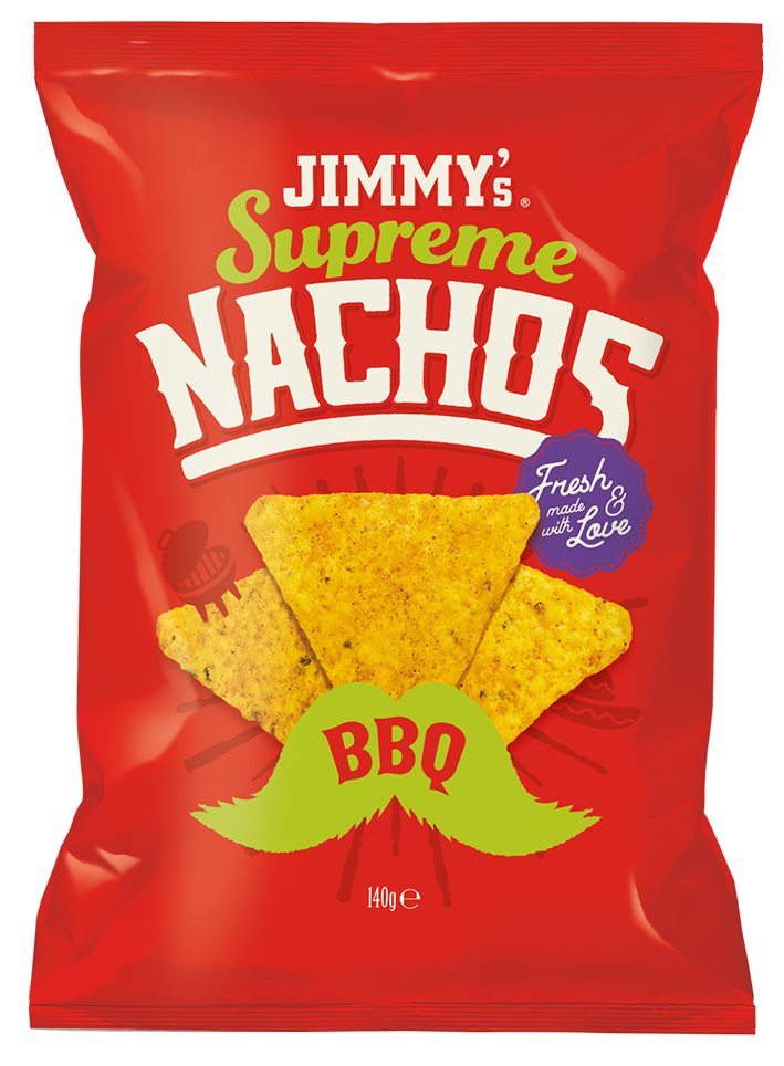 JIMMY'S SUPREME NACHOS BARBEQUE 12 X 140 GR