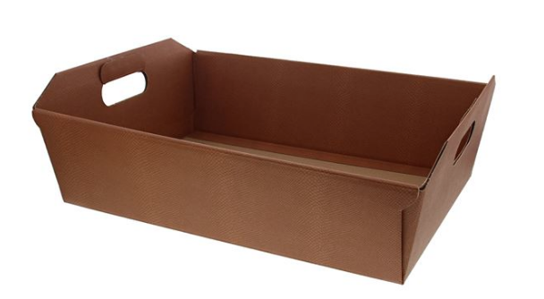 #VERP - MAND SKIN DESERT RECHTHOEK 35 X 26 CM TERRA COTTA 5ST