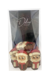 DELICE SACHET PÈRE NOËL LAIT/NOIR - 12 X 150 GR 