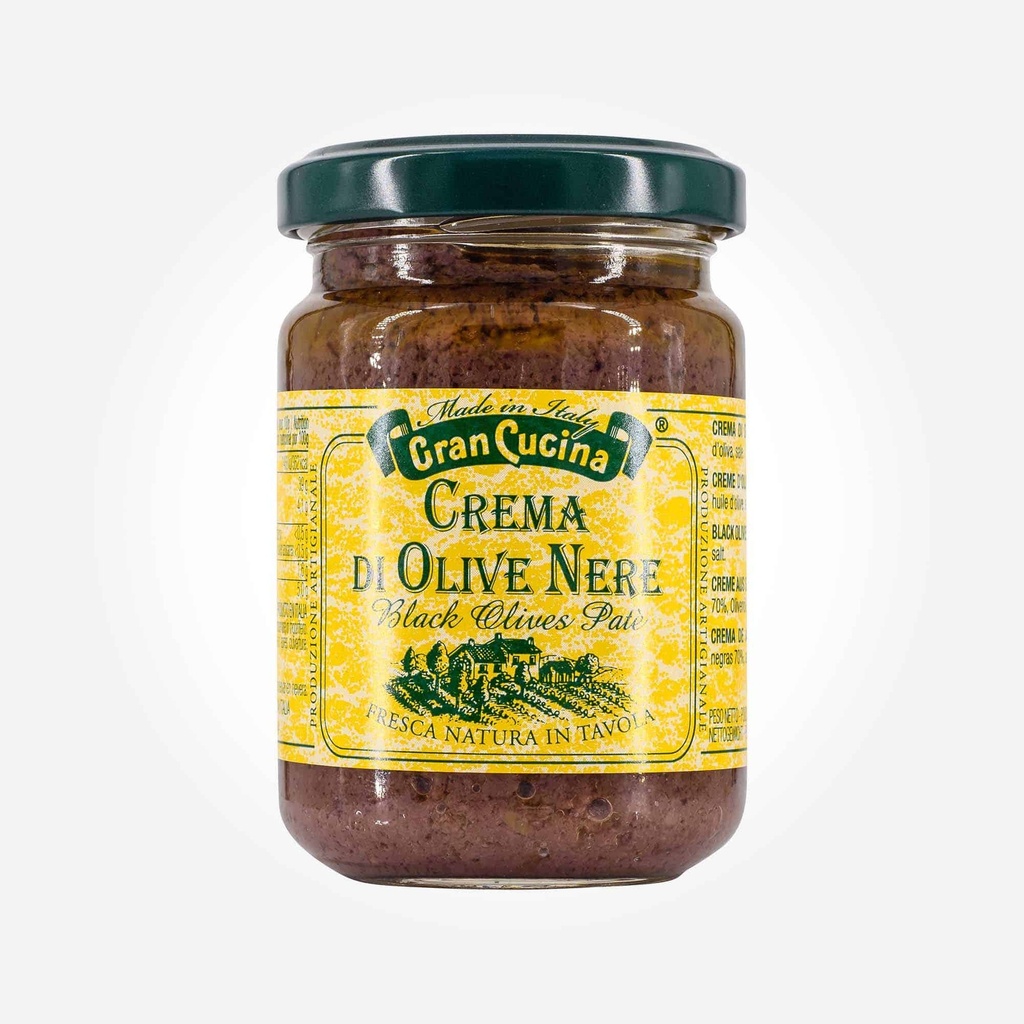 GRAN CUCINA CREME di OLIVE NERE ( Olives noires) 90 GR (12)