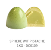 DELICE 0109 SPHERE BLANC PISTACHE 1 KG