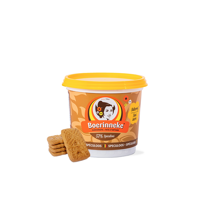 [BOE/1525] BOERINNEKE SPECULOOSPASTA ZONDER SUIKER 6 X 400 GR
