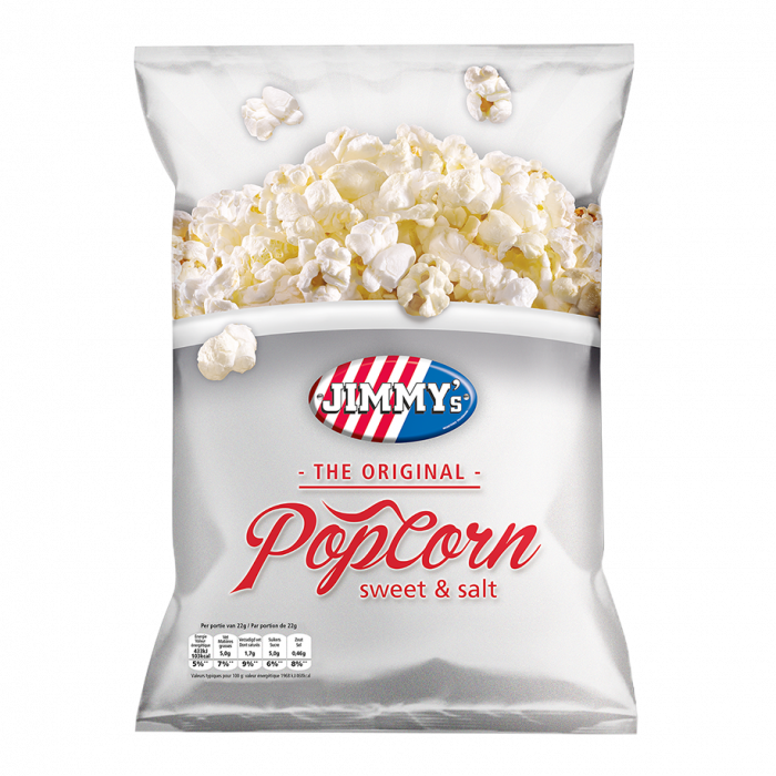 JIMMY'S ORIGINAL POPCORN SWEET & SALT 12 X 100 GR