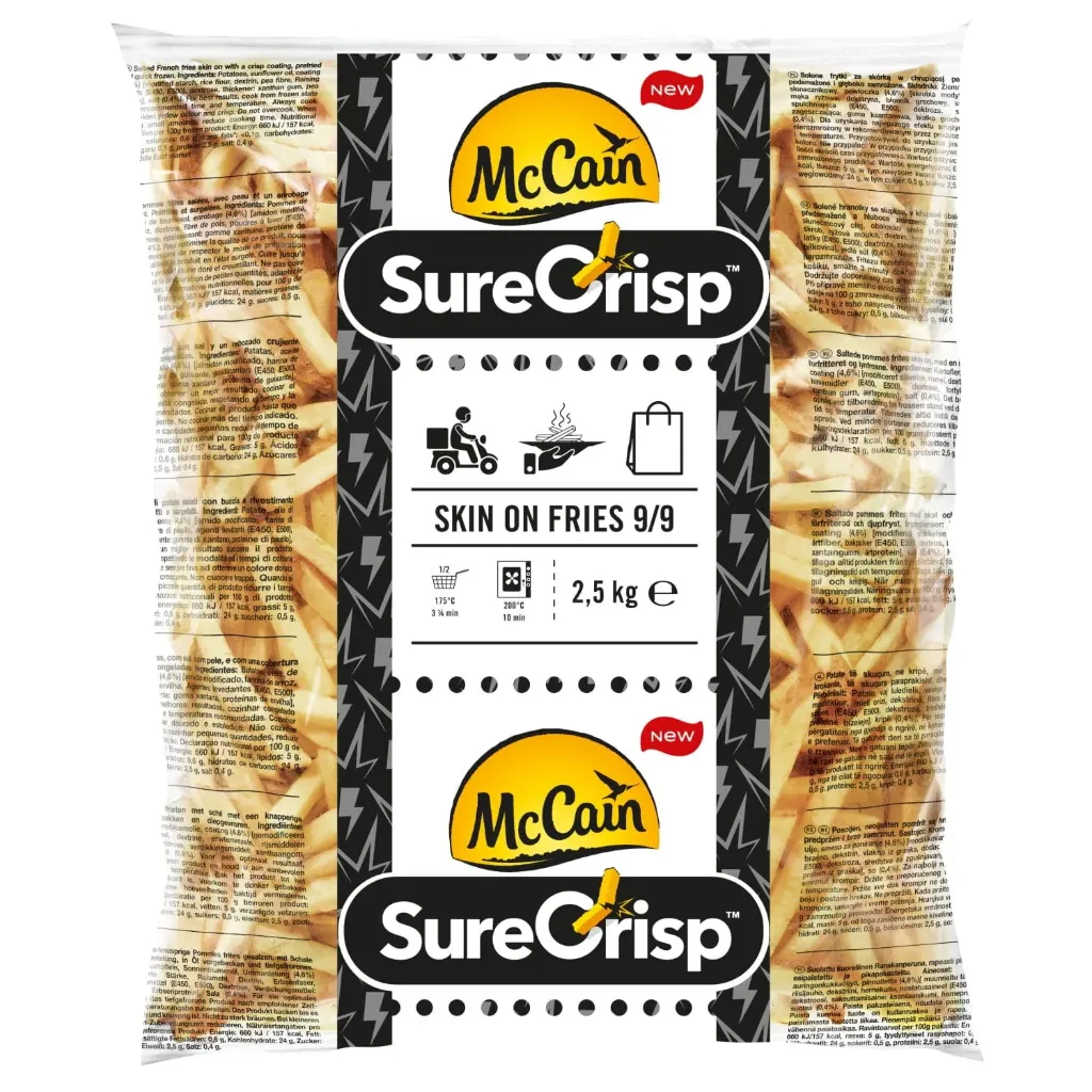 MCCAIN SURE CRISP SKIN ON (FRIETEN) 4 X 2,5 KG <*_*>