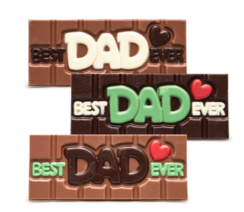 DE CHOCOLATERIE TABLET DAD ASSORTI 12 PIECES 