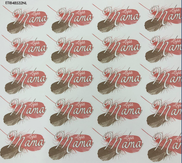 #VERP - STICKER BLINKEND FEATHER MAMA 20 ST - 1 VEL