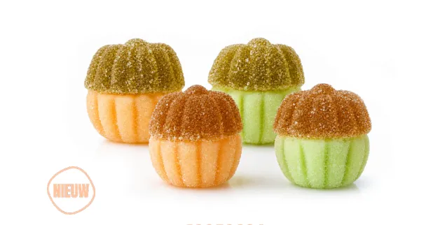[12050026] CONFIDAS CITROUILLES POMME/MANDARIN - PDF/ SUCRE DE FONDANT 1,7 KG 