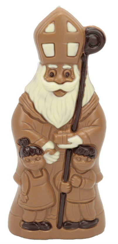 MEROUT ST-NICOLAS AVEC 2 ENFANTS LAIT COULEUR 65 CM - 3,8 KG 