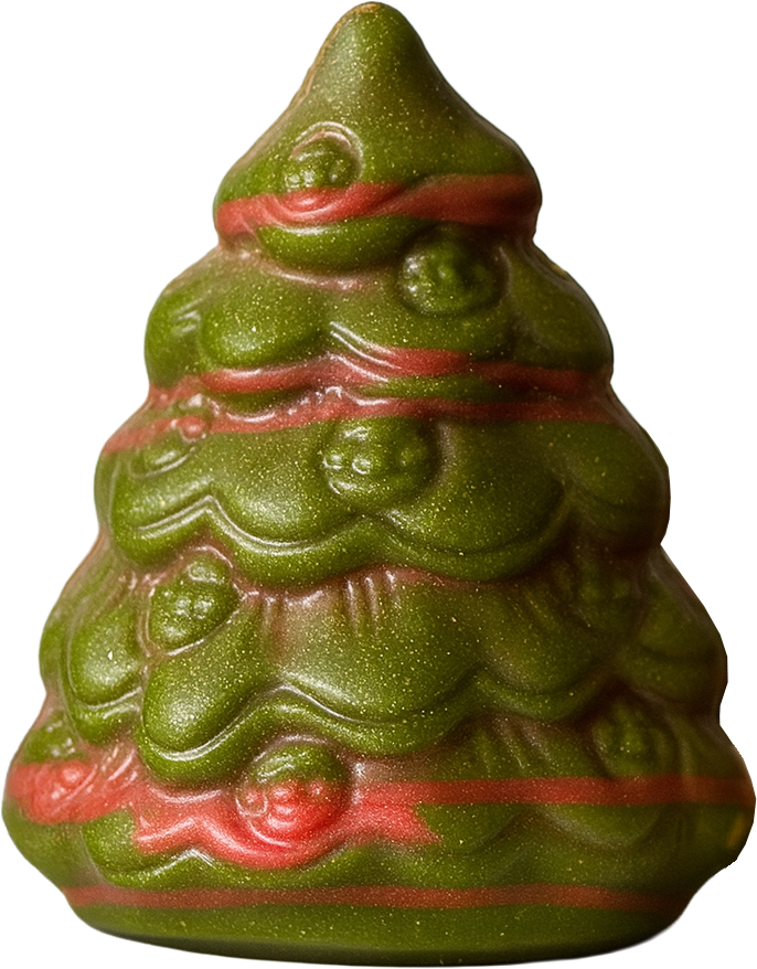 [MDD2255] DELICE SAPIN LAIT PRALINE DECO VERT 1 KG