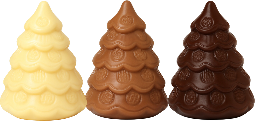 [MDD2256] DELICE KERSTBOOM MELK/WIT/ FONDANT PRALINE 2 KG