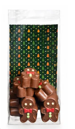 [MDV8411] CDC ZAKJE GINGERBREAD MAN MELK PRALINE 12 X150 GR