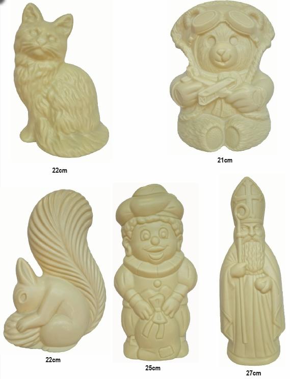MEROUT GROTE FIGUREN WIT ASS 5 ST - 1,5 KG