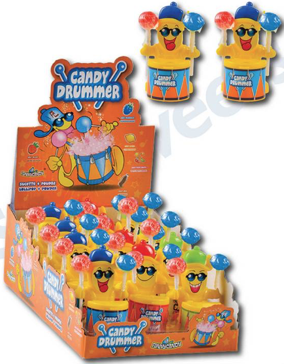 FUNNY CANDY DRUMMER 12 ST