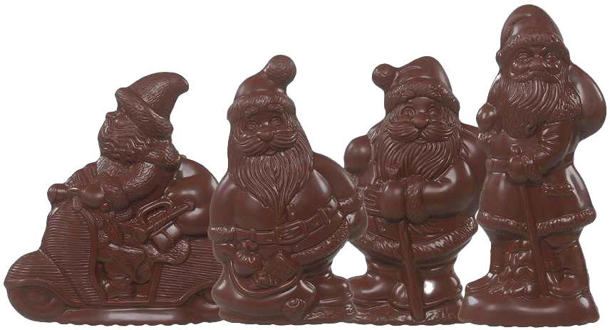 DESCH ASSORT VAN KERSTFIG MELK ( 4 DESIGNS) 33 X 60 GR - 12 TOT 15 CM