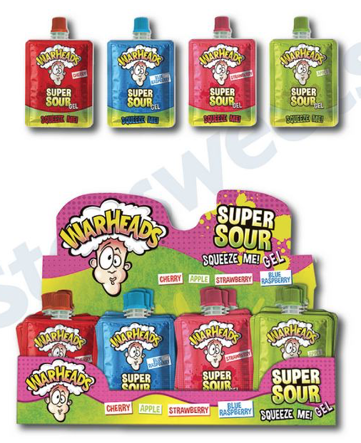 WARHEADS SOUR SUPER GEL 32 STUKS