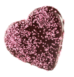 PIEROT COEUR EN LARD FRAMBOISE AU CHOCOLAT NOIR 36 PCS