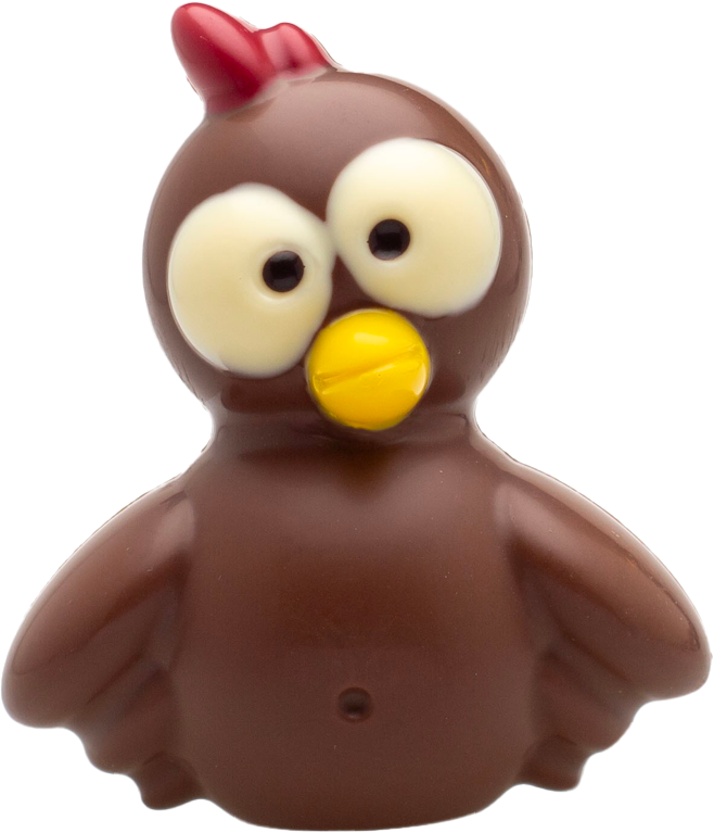 DE CHOCOLATERIE SILLY CHICK MILK COLOURED 11 CM - 75 GR - 7 ST