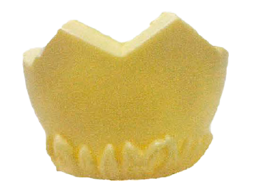 MEROUT NID DE PÂQUES BLANC H:6 CM - B:8 CM - 12 PCS - 1,1 KG  