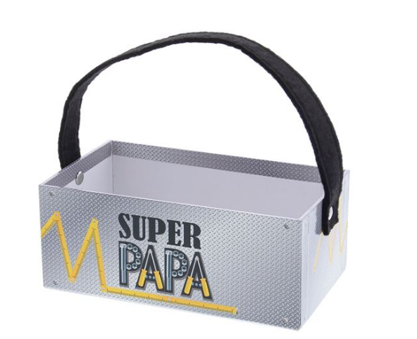 #VERP - METAL SUPER PAPA RECHT BAKJE MET OOR 6 STUKS 