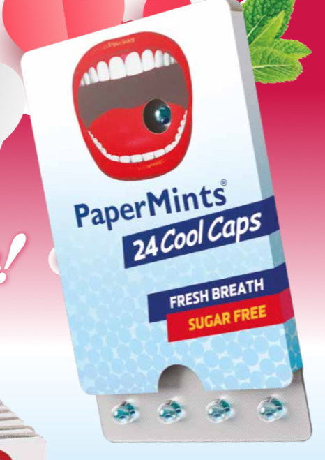 PAPERMINTS COOLCAPS 24st - BLISTER 20 STUKS