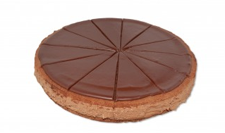 LINGIER CHOCOLADE GANACHE TAART 2X26 CM VGS (845) <*_*>