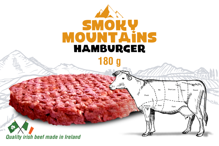 [LA894] LA STREETFOOD SMOKY MOUNTAINS HAMBURGER 24 X 180 GR <*_*>