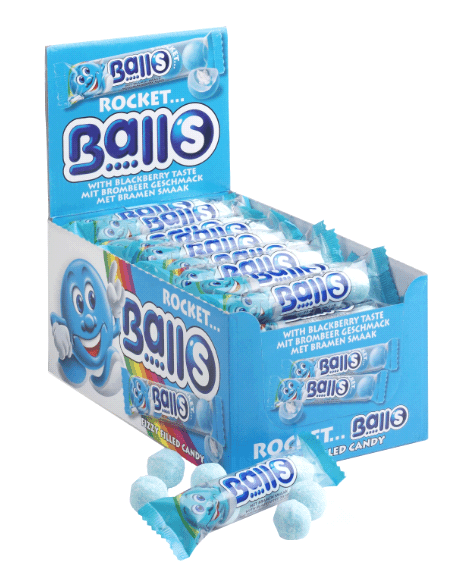 [ASTR/751020012] ROCKET BALLS ZURE KOGELS BRAMEN STRIPS 50 x 5ST