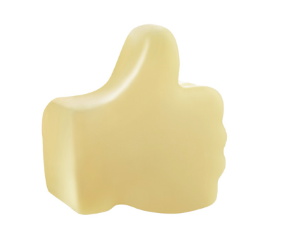 [PCWDUIMD1.5] PIEROT THUMBS UP LARD BLANC CHOCO 1,5 KG