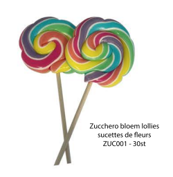 ZUCCHERO  SUCETTE DE FLEURS - 30 PCS