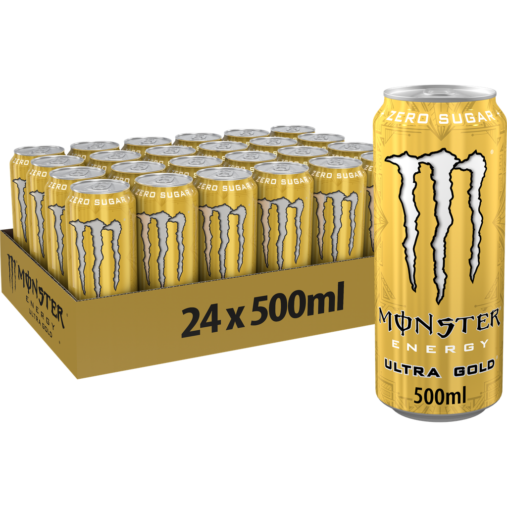 MONSTER ULTRA GOLD ZERO SUGAR 24X50CL