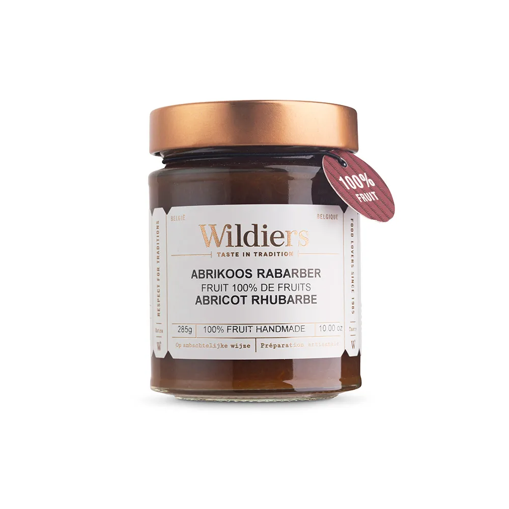 [060/006246] WILDIERS 100 % FRUIT ABRIKOOS RABARBER 8 X 285 GR