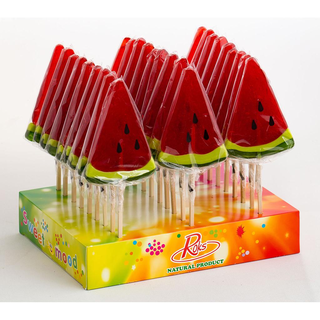 ROKS WATERMELOEN LOLLY 70 GR X 27 STUKS