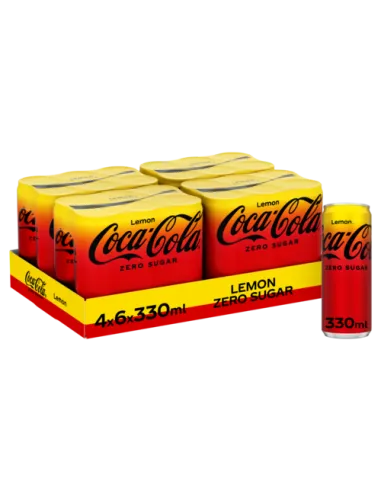 [284907] COLA ZERO LEMON SLIMCAN 4 X 6 X 33 CL