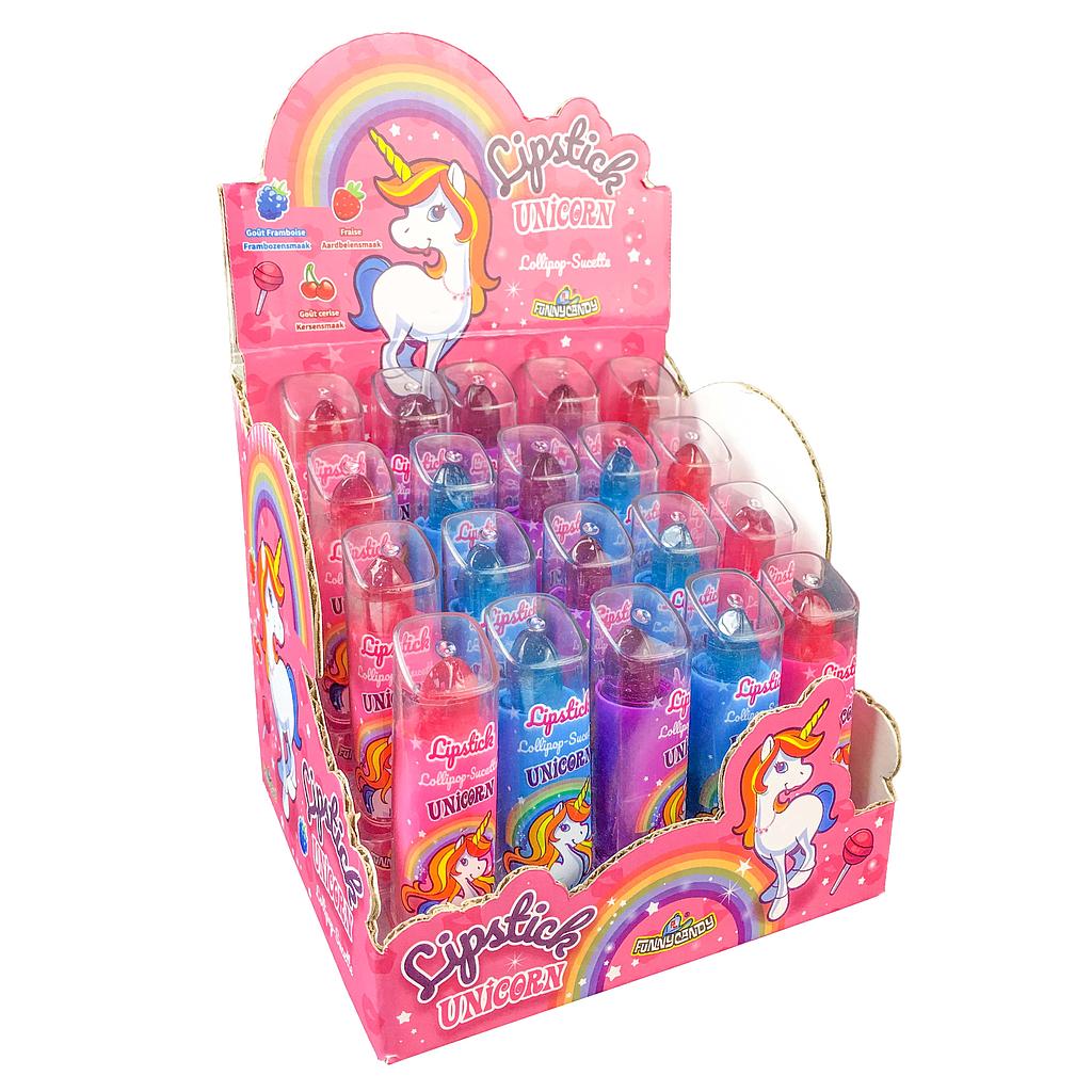 UNICORN LIPSTICK CANDY 20 STUKS