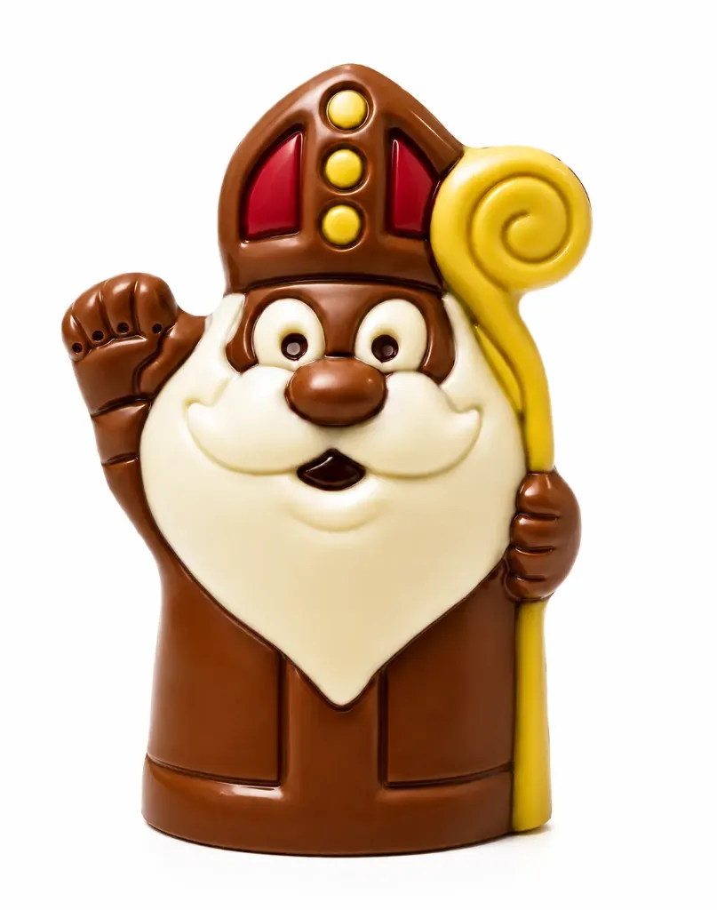[SIH0128.8] CHOCPROOF ST NICOLAS HAPPY LAIT DECO 15,5CM - 5 PCS X 155 GR 