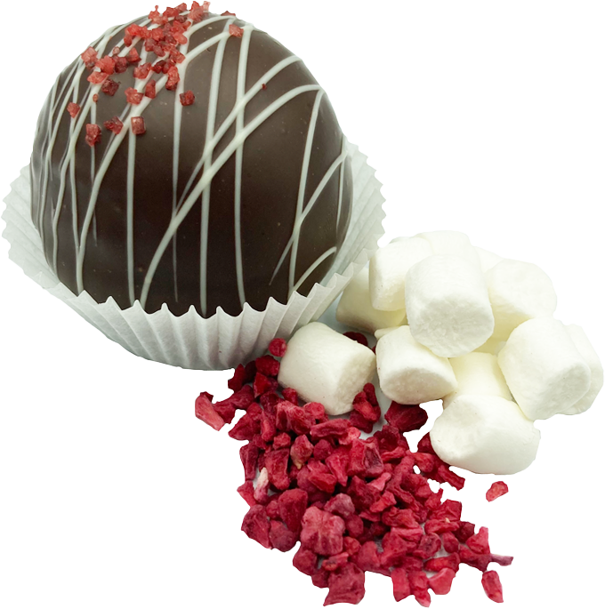 LINGIER CHOCOLATE BOMB FONDANT FRAMBOOS 28 ST