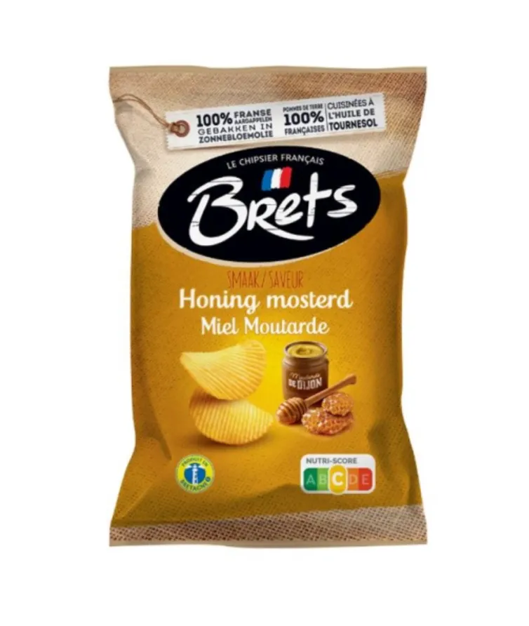 BRETS CHIPS MIEL MOUTARDE 18 X 40 GR 