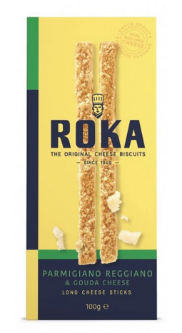 ROKA XL STICKS PARMEGIANO 16 X 100 G -- GAAT UIT ASS --