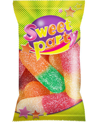 SWEET PARTY 24 CITRIC BRIKETTEN 16 X 65 GR **GAAT UIT ASS**