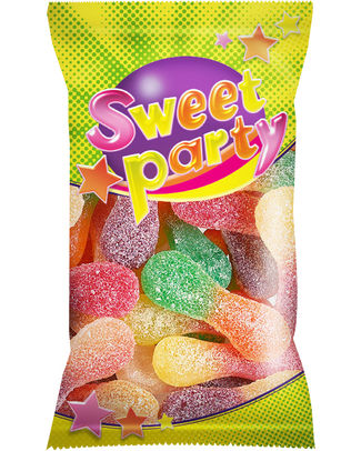 SWEET PARTY 26 MINI TONGEN ZUUR 16 X 100 GR