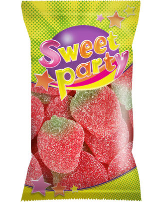 SWEET PARTY 21 CITRIC AARDBEI 16 X 100 GR