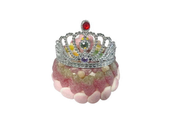 SNOEPTAART AXELLE 15CM - BOLLETJE MET KROONTJE - 1 ST