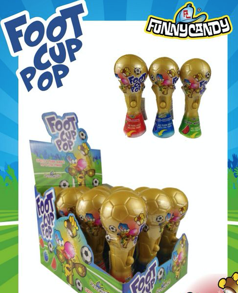 FUNNY CANDY FOOTBALL CUP POP 12 STUKS  