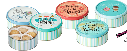 [619.00.0010] HAMLET BLIK HAPPY DAYS COOKIES 24 X 150 GR